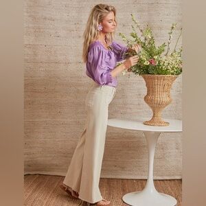 MOTHER Patch Pocket Roller Fray Chalk Tapioca